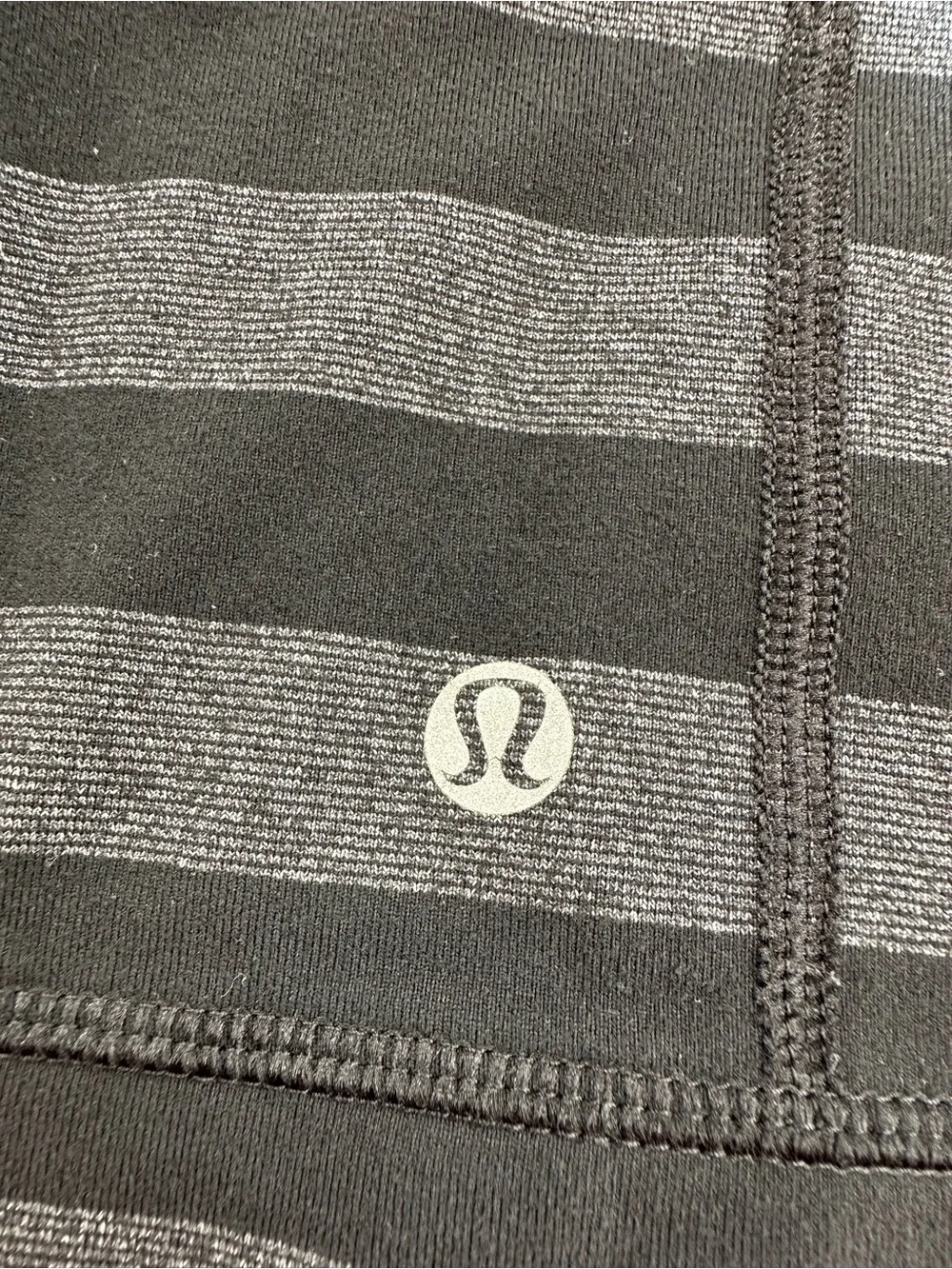 Lululemon Stride Jacket, Black Black Micro Macro Stripe, 8